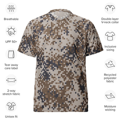 Latvian M07 LATPAT Desert CAMO unisex sports jersey - Unisex Sports Jersey