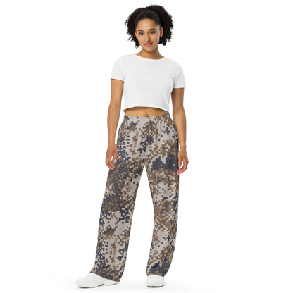 Latvian M07 LATPAT Desert CAMO unisex wide-leg pants - Unisex Wide-Leg Pants