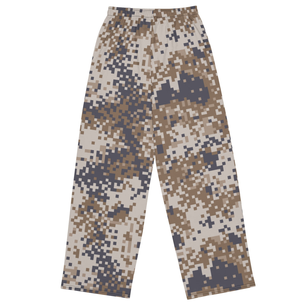 Latvian M07 LATPAT Desert CAMO unisex wide-leg pants - Unisex Wide-Leg Pants