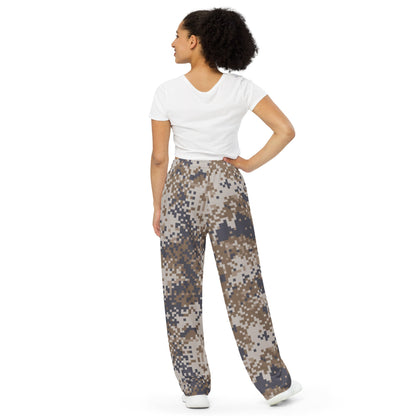 Latvian M07 LATPAT Desert CAMO unisex wide-leg pants - Unisex Wide-Leg Pants