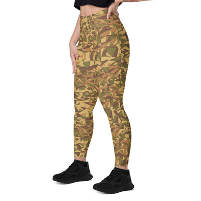 Latvian WoodLatPat CAMO Leggings with pockets - Womens With Pockets