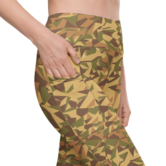 Latvian WoodLatPat CAMO Leggings with pockets - Womens With Pockets