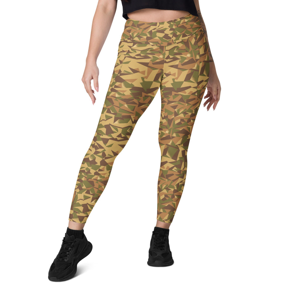 Latvian WoodLatPat CAMO Leggings with pockets - Womens With Pockets