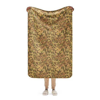 Latvian WoodLatPat CAMO Sherpa blanket - 37″×57″