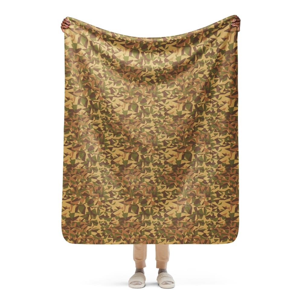 Latvian WoodLatPat CAMO Sherpa blanket - 50″×60″