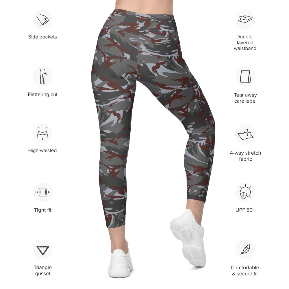 Lebanese Security Forces Al Darak Urban DPM CAMO Leggings with pockets - Womens With Pockets