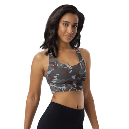 Lebanese Security Forces Al Darak Urban DPM CAMO Longline sports bra - Womens Sports Bra