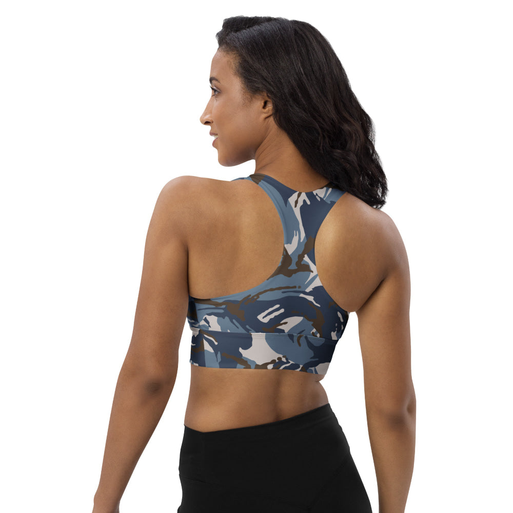 Lebanese Security Forces Al Darak Urban DPM Version 2 CAMO Longline sports bra - Womens Sports Bra