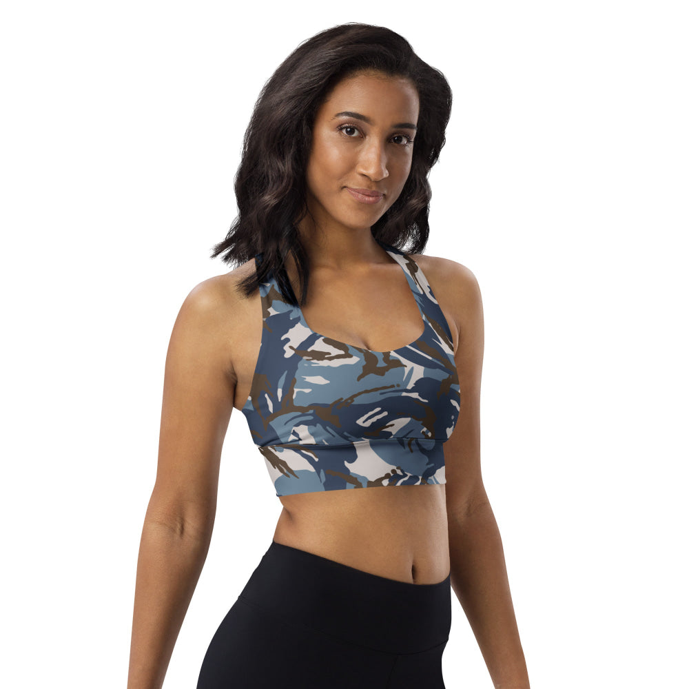 Lebanese Security Forces Al Darak Urban DPM Version 2 CAMO Longline sports bra - Womens Sports Bra