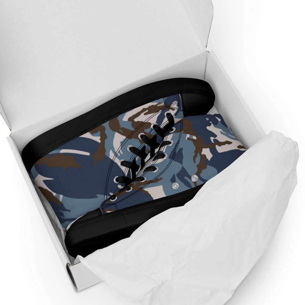 Lebanese Security Forces Al Darak Urban DPM Version 2 CAMO Men’s high top canvas shoes - Mens High Top Canvas Shoes