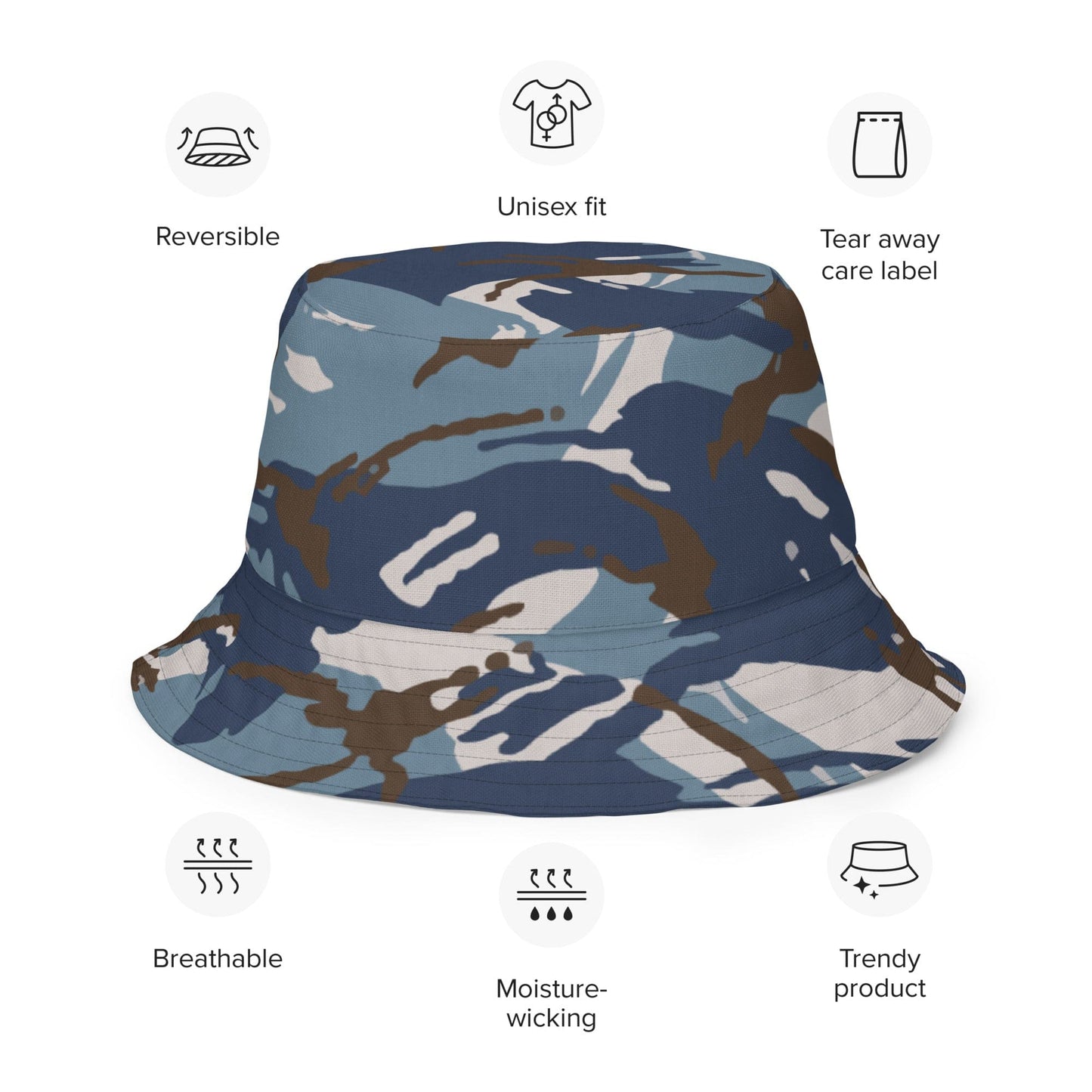 Lebanese Security Forces Al Darak Urban DPM Version 2 CAMO Reversible bucket hat - Bucket Hat