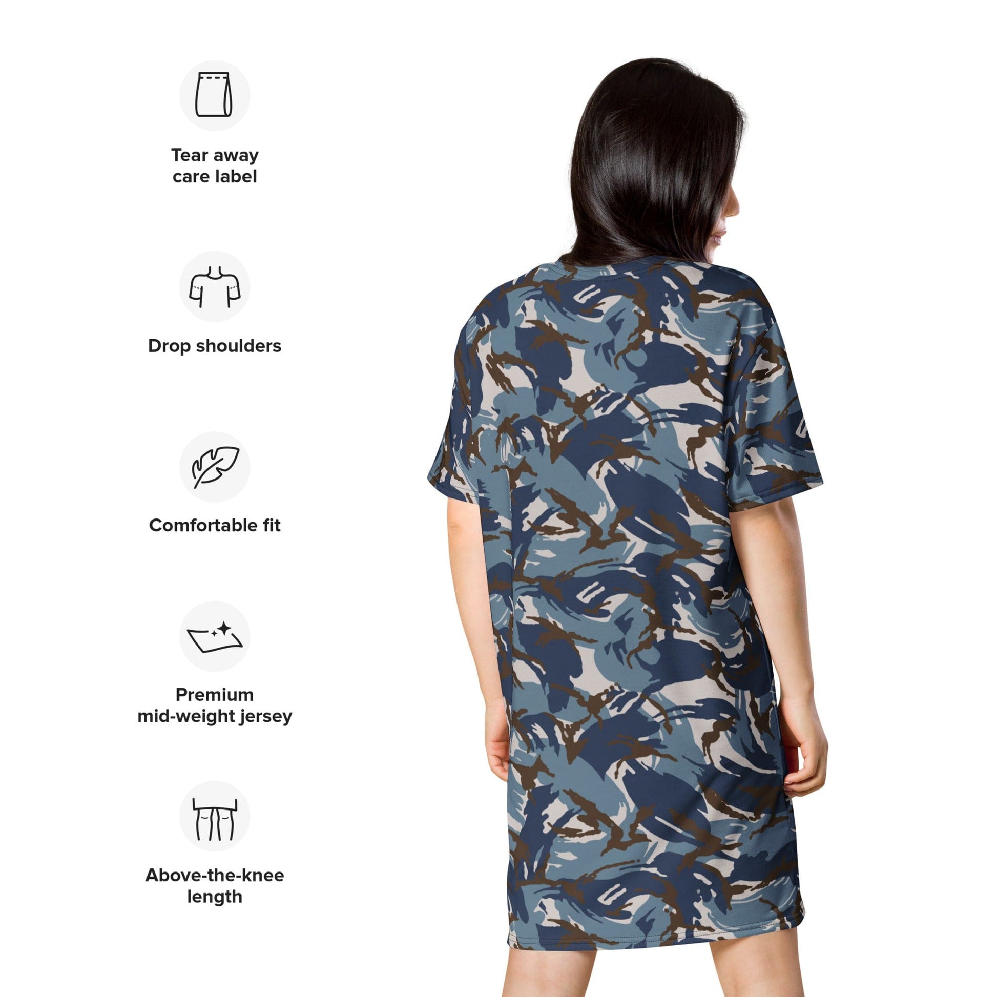 Lebanese Security Forces Al Darak Urban DPM Version 2 CAMO T-shirt dress - Womens T-Shirt Dress