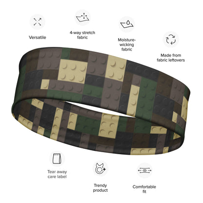 Lego Bricks Woodland CAMO Headband - M