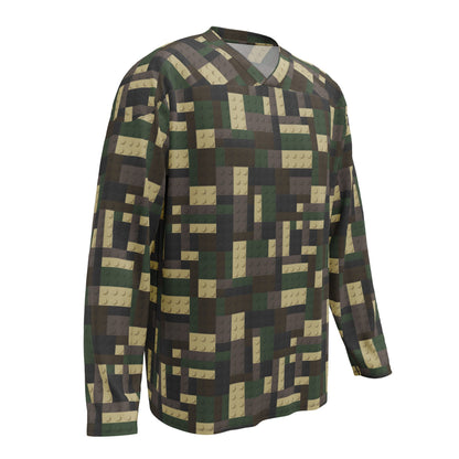 Lego Bricks Woodland CAMO hockey fan jersey - 2XS - Unisex Hockey Fan Jersey