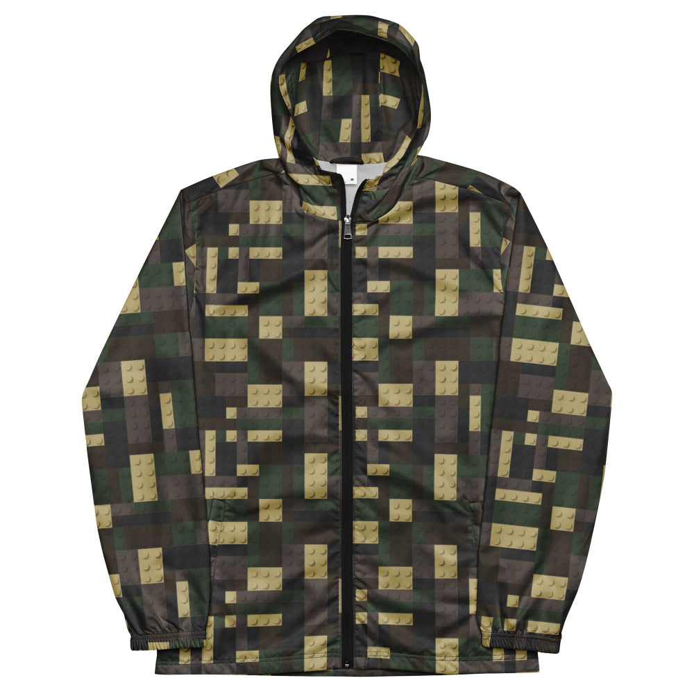 Lego Bricks Woodland CAMO Men’s windbreaker - Mens Windbreaker