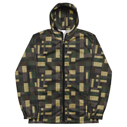 Lego Bricks Woodland CAMO Men’s windbreaker - Mens Windbreaker