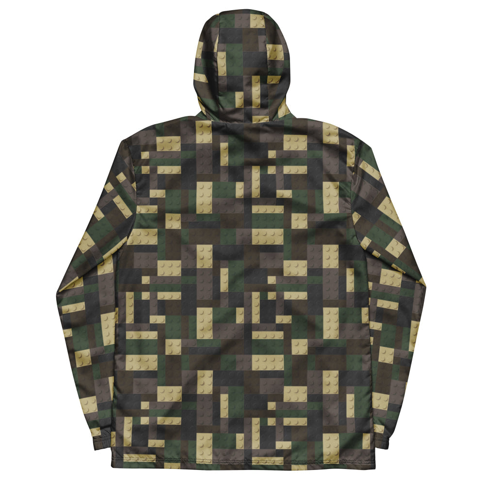 Lego Bricks Woodland CAMO Men’s windbreaker - Mens Windbreaker