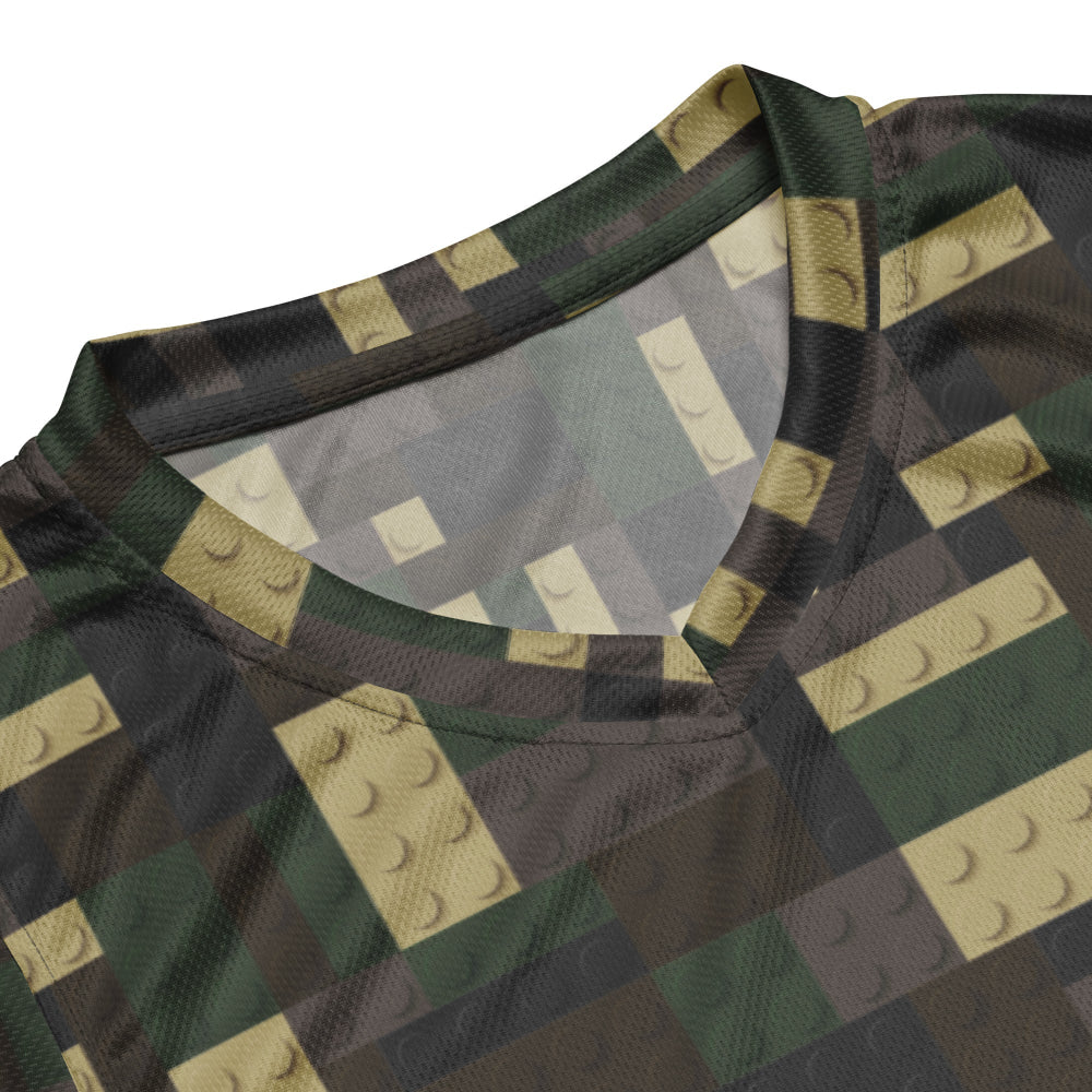 Lego Bricks Woodland CAMO unisex basketball jersey - Unisex Basketball Jersey