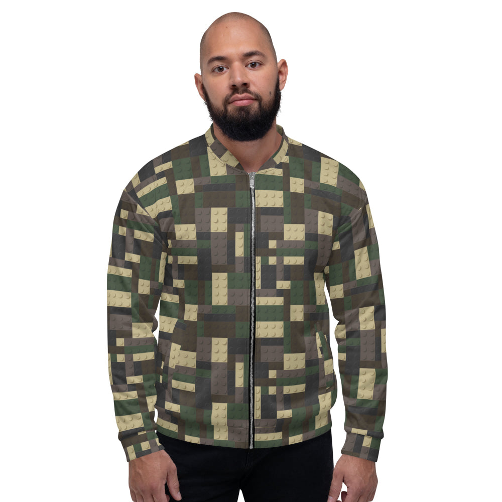 Lego Bricks Woodland CAMO Unisex Bomber Jacket