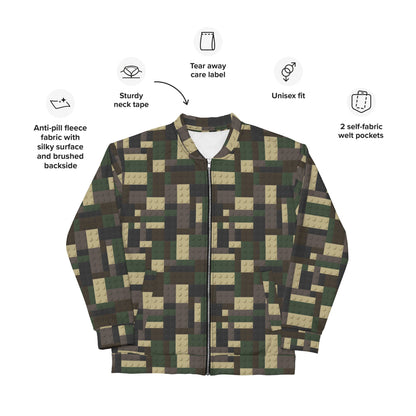 Lego Bricks Woodland CAMO Unisex Bomber Jacket