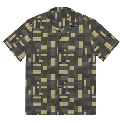 Lego Bricks Woodland CAMO Unisex button shirt - 2XS - Button Shirt