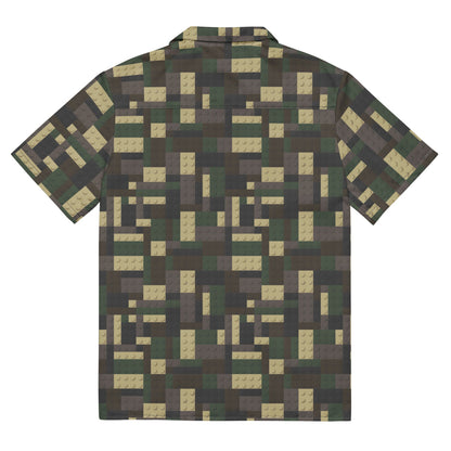 Lego Bricks Woodland CAMO Unisex button shirt - Button Shirt