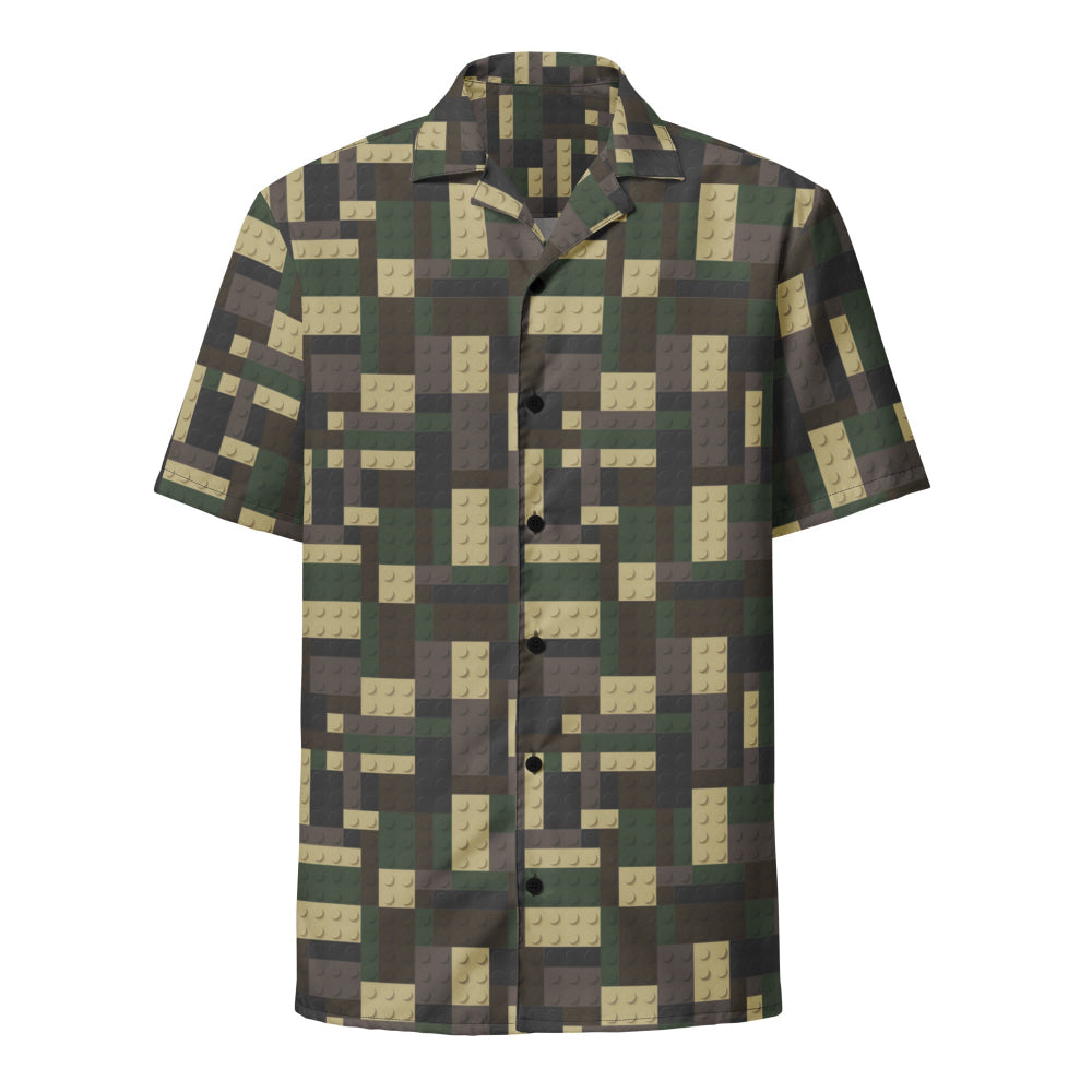 Lego Bricks Woodland CAMO Unisex button shirt - Button Shirt