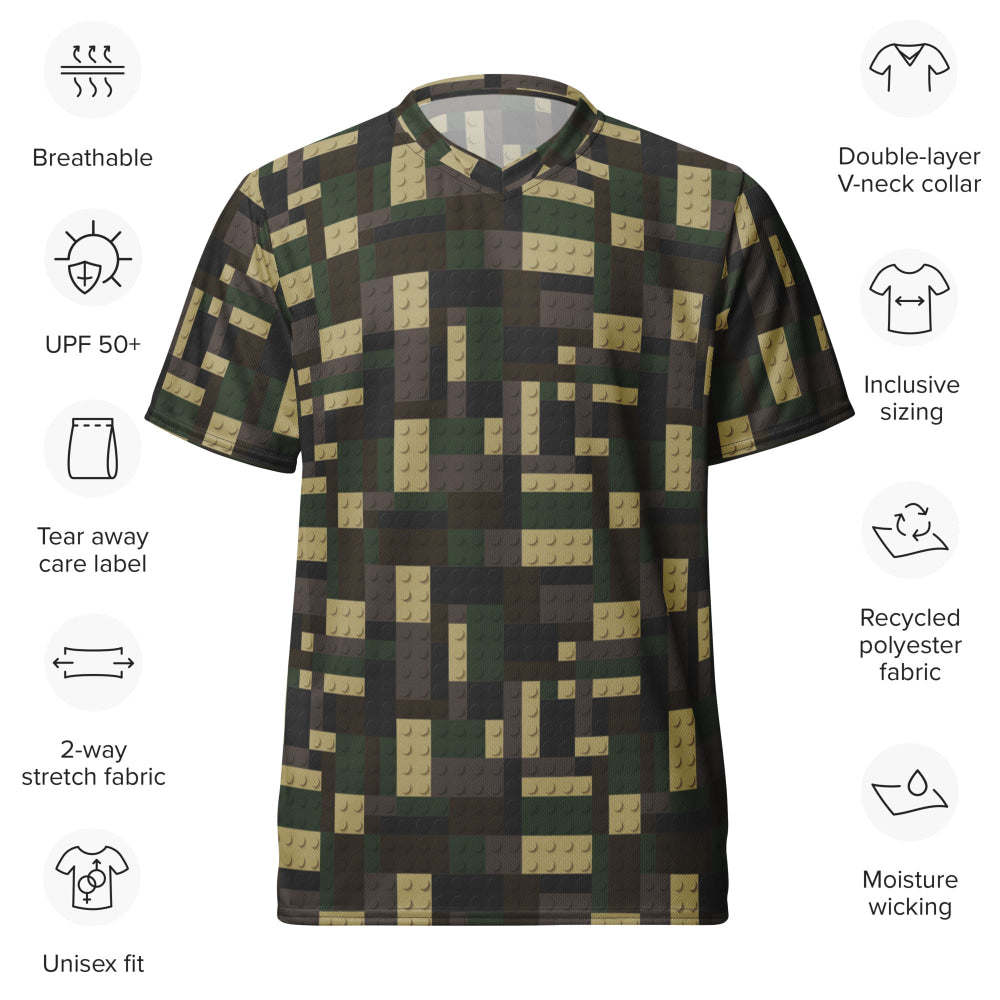 Lego Bricks Woodland CAMO unisex sports jersey - Unisex Sports Jersey