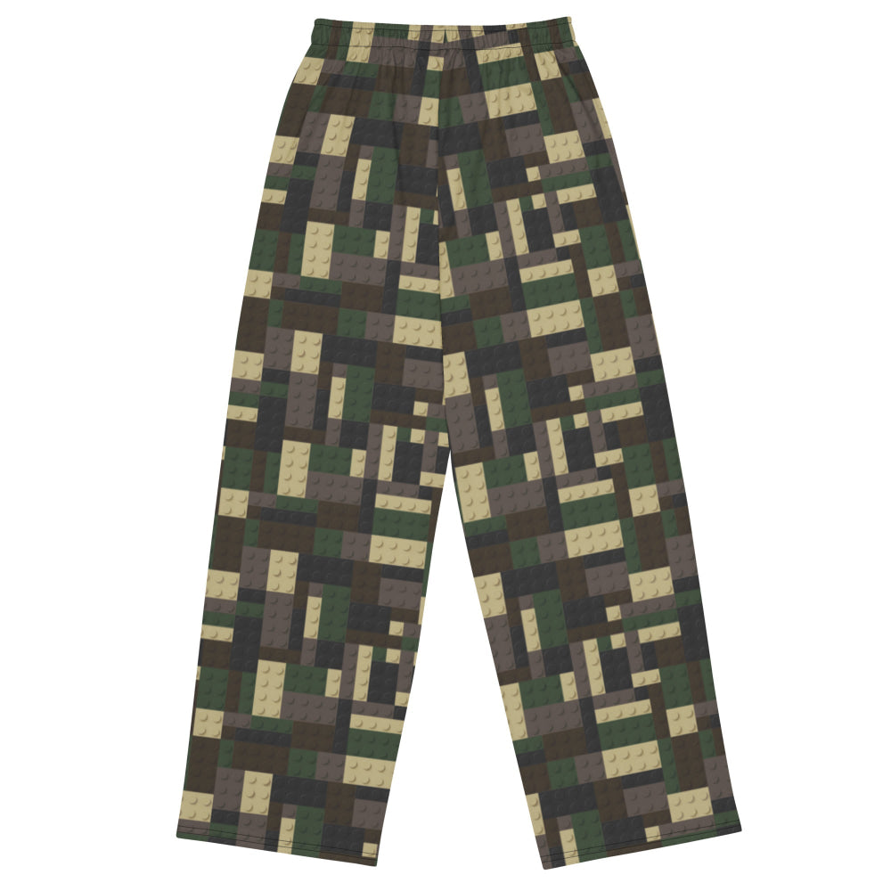 Lego Bricks Woodland CAMO unisex wide-leg pants - Unisex Wide-Leg Pants