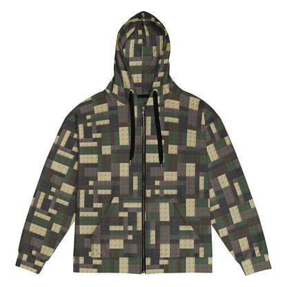 Lego Bricks Woodland CAMO Unisex zip hoodie - Zip Hoodie