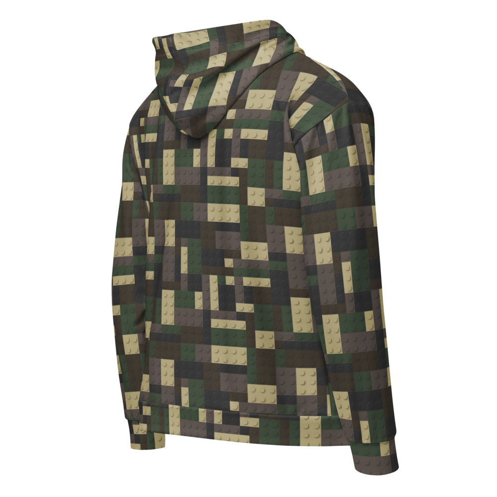 Lego Bricks Woodland CAMO Unisex zip hoodie - Zip Hoodie