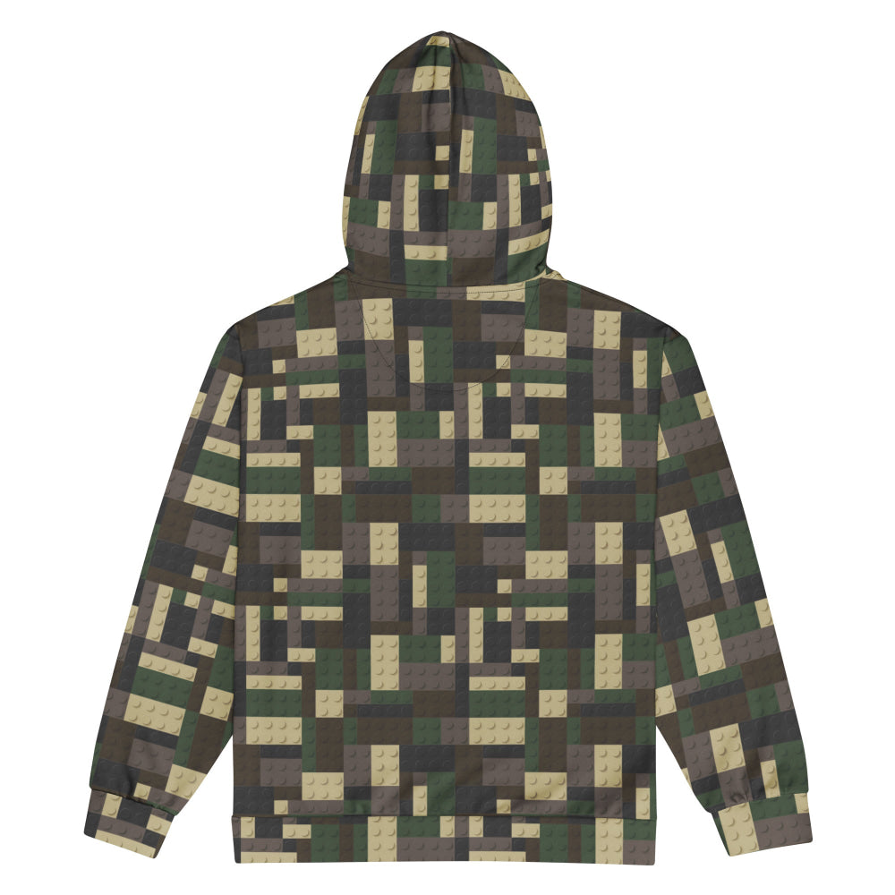 Lego Bricks Woodland CAMO Unisex zip hoodie - Zip Hoodie