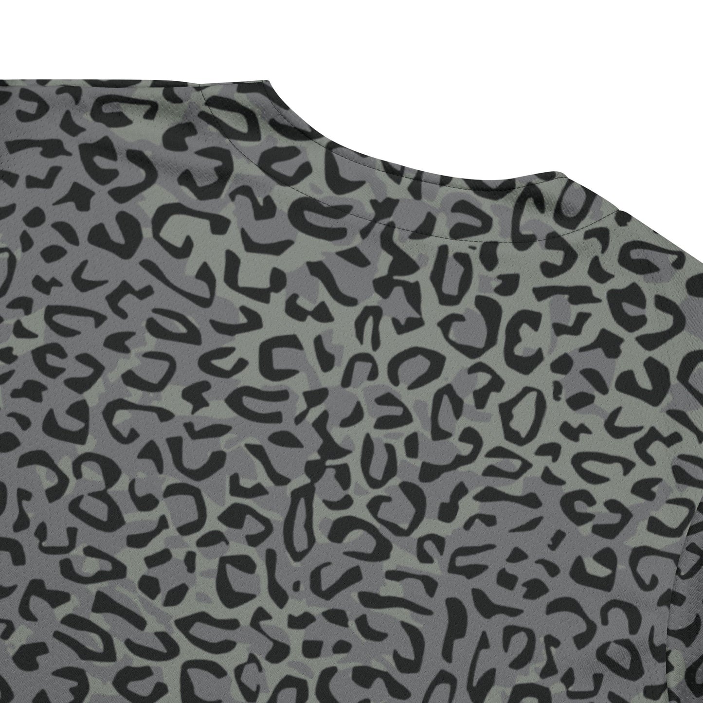 Leopard Spot Grey CAMO baseball jersey - Baseball Jerseys