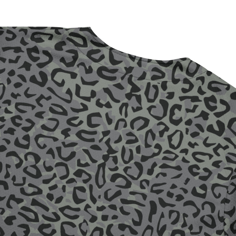 Leopard Spot Grey CAMO Unisex Baseball Jersey