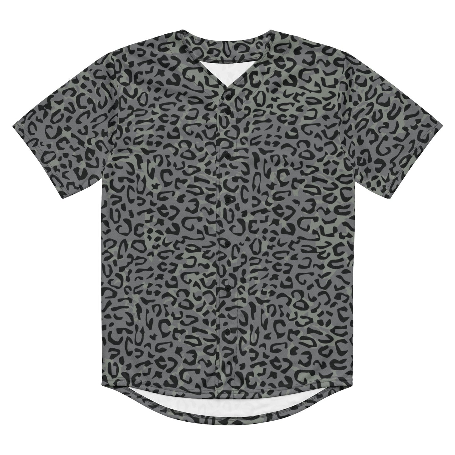Leopard Spot Grey CAMO baseball jersey - Baseball Jerseys