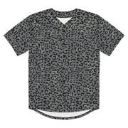 Leopard Spot Grey CAMO Unisex Baseball Jersey