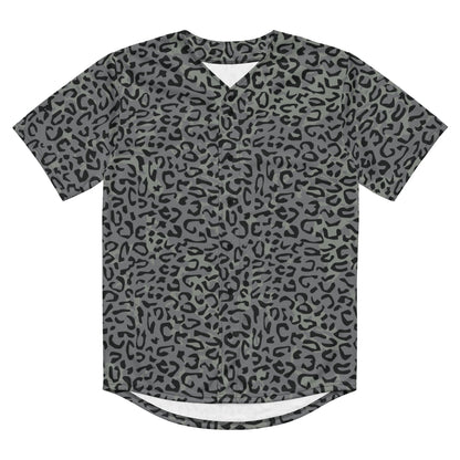 Leopard Spot Grey CAMO baseball jersey - Baseball Jerseys