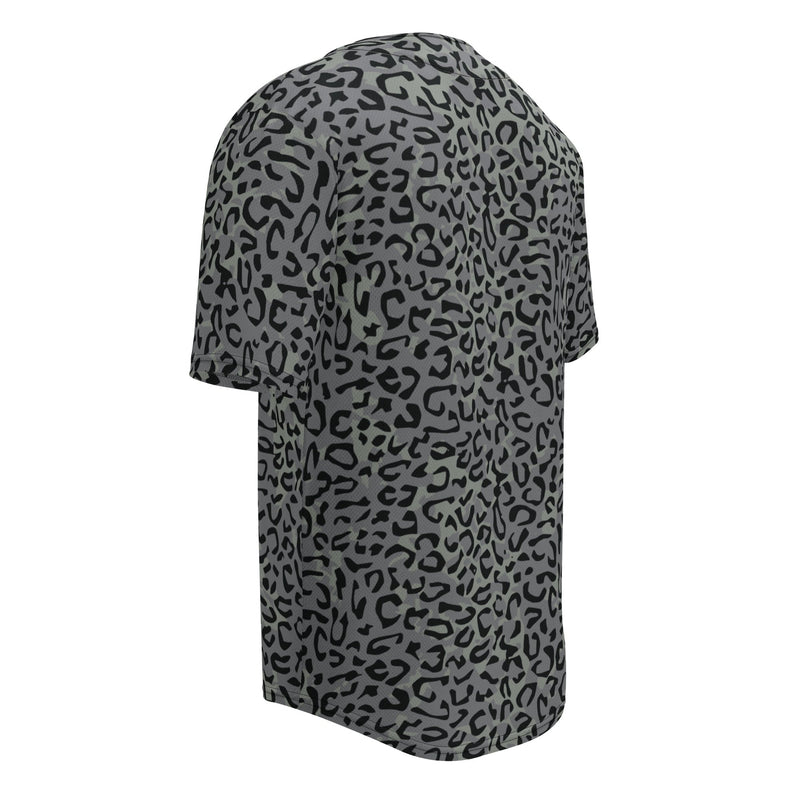 Leopard Spot Grey CAMO Unisex Baseball Jersey