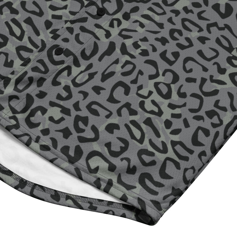 Leopard Spot Grey CAMO Unisex Baseball Jersey