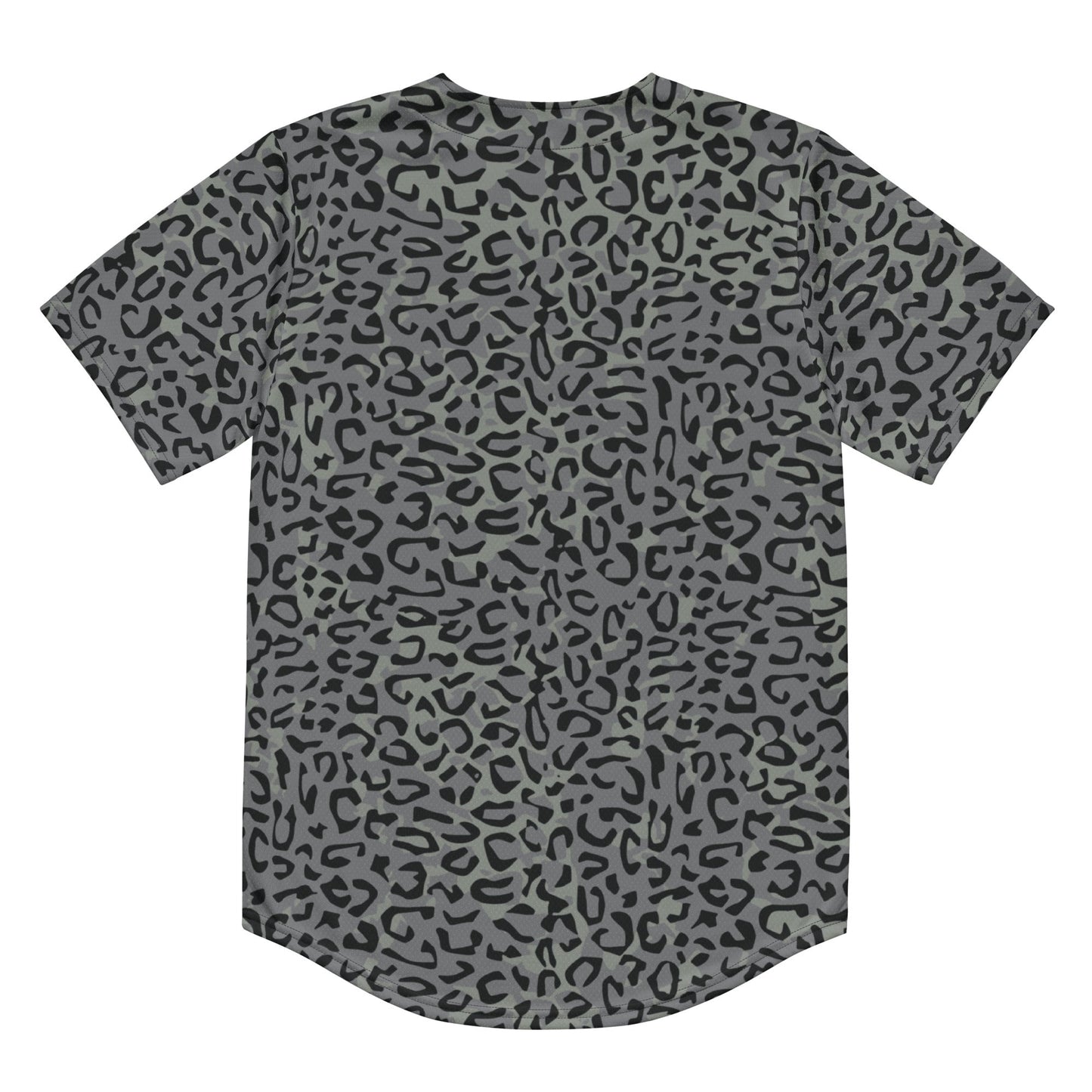 Leopard Spot Grey CAMO baseball jersey - Baseball Jerseys