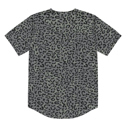Leopard Spot Grey CAMO baseball jersey - Baseball Jerseys