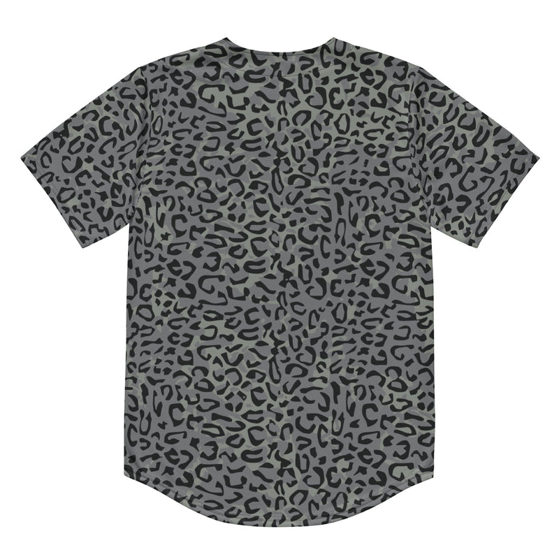 Leopard Spot Grey CAMO Unisex Baseball Jersey