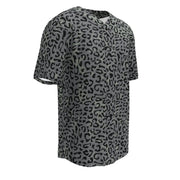 Leopard Spot Grey CAMO Unisex Baseball Jersey