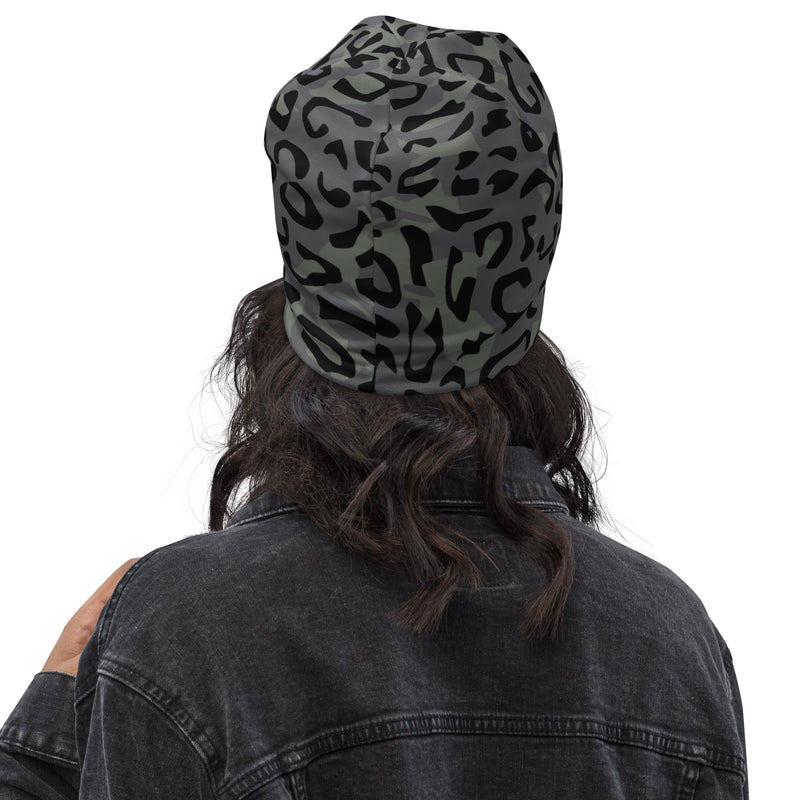 Leopard Spot Grey CAMO Beanie