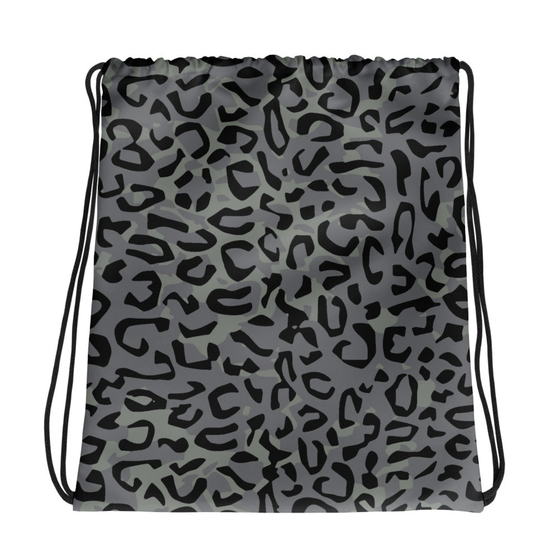 Leopard Spot Grey CAMO Drawstring Bag - Bags