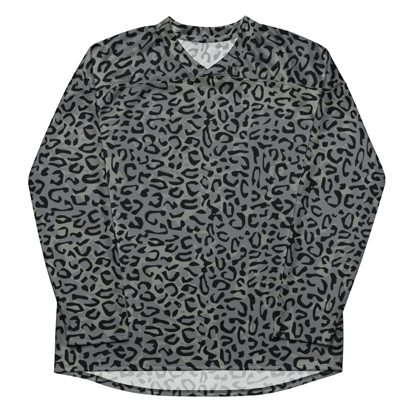 Leopard Spot Grey CAMO hockey fan jersey - Hockey Jerseys