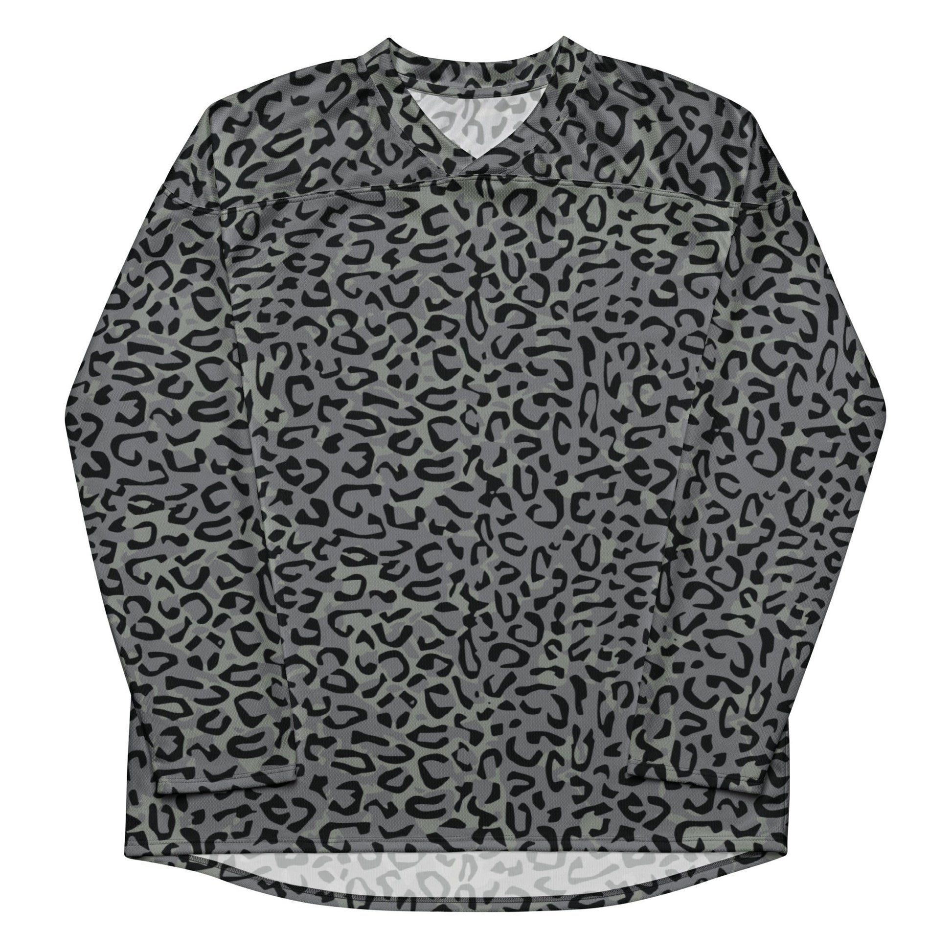 Leopard Spot Grey CAMO hockey fan jersey - Hockey Jerseys