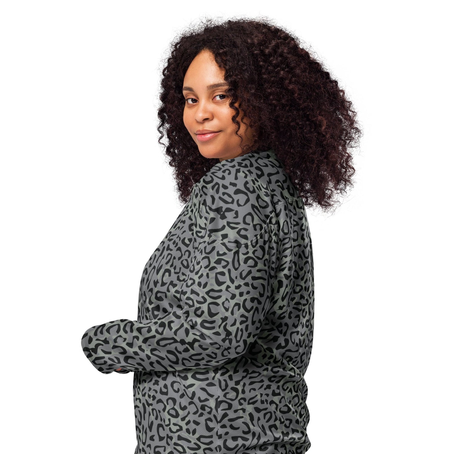 Leopard Spot Grey CAMO hockey fan jersey - Hockey Jerseys