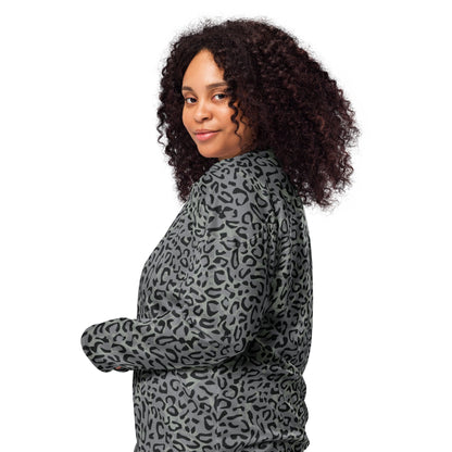 Leopard Spot Grey CAMO hockey fan jersey - Hockey Jerseys