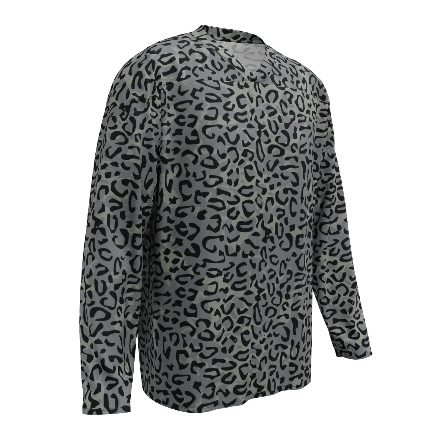 Leopard Spot Grey CAMO hockey fan jersey - Hockey Jerseys